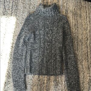 Women's Gray Turtleneck Sweater